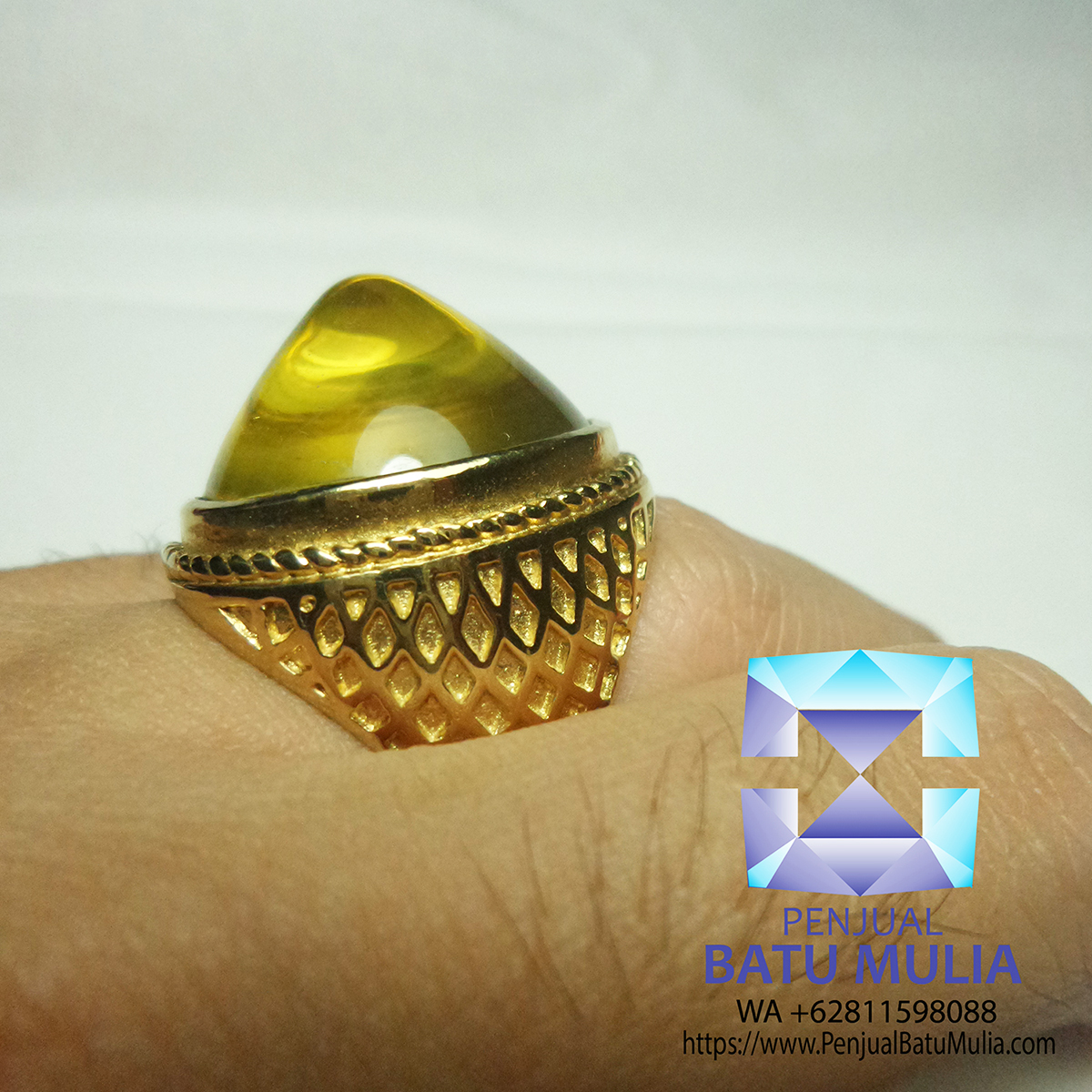 Kinyang bensin super size gede citrine quartz