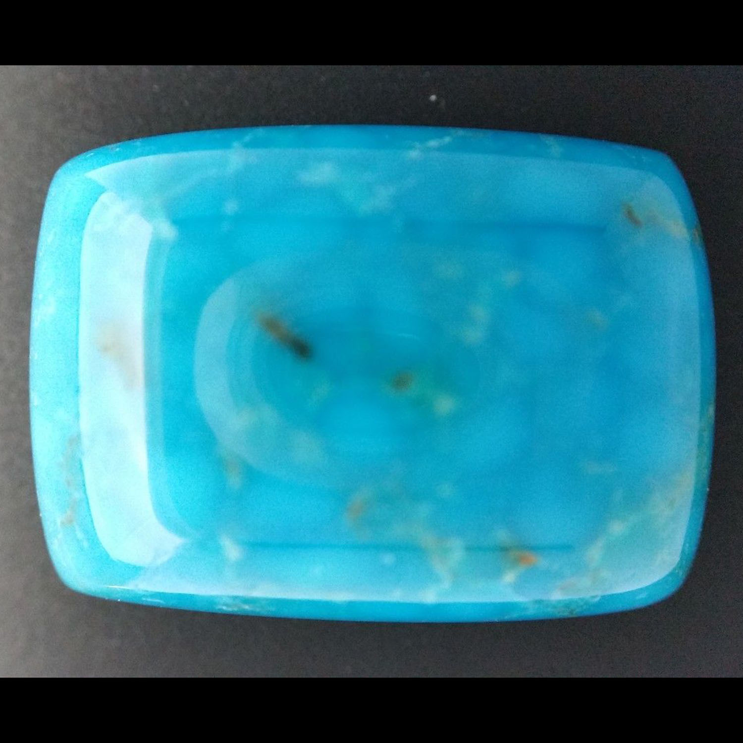Batu Pirus Biru Turquoise sertifikat GIA